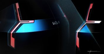 Kia Concept EV9 Tail Light Design Sketch Render