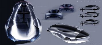 Kia Futuron Concept Design Sketches