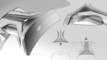 Kia Futuron Concept Interior Design Sketch