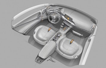 Kia Niro Concept - Interior Design Sketch