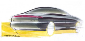 Kia Sephia Design Sketch by Sooshin Choi