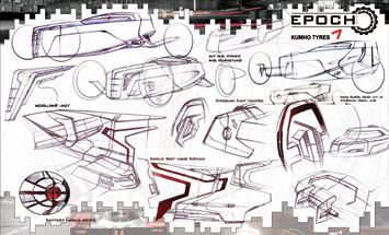 Kumho Epoch Concept design sketches