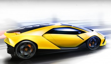 Lamborghini Arquero Design Sketch Render