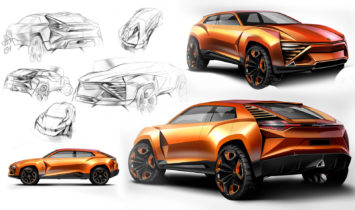 Lamborghini Concept Design Sketches