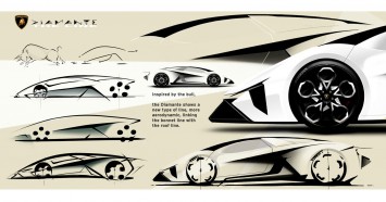 Lamborghini Diamante Concept - Design Sketches