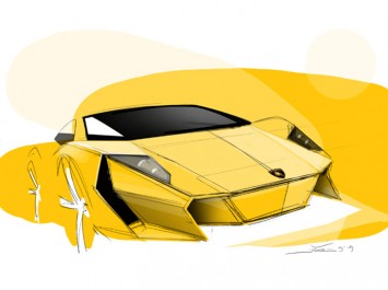 Lamborghini Gallardo Concept - design sketch by Juan Bujnak
