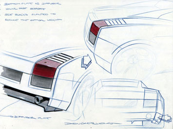 Lamborghini Gallardo Design Sketch