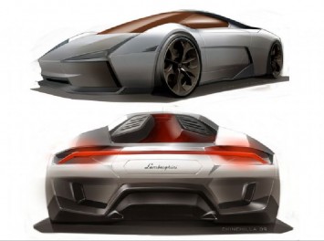 Lamborghini Indomable Concept Design Sketches