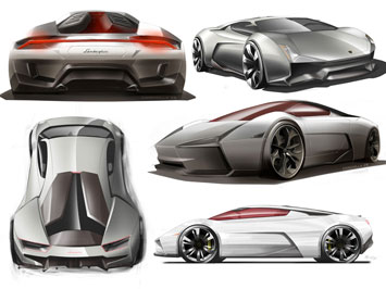 Lamborghini Indomable Design Sketch