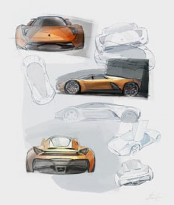 Lamborghini Insecta design sketches