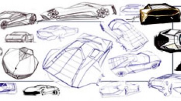 Lamborghini Miura Nuovo Design Sketches