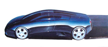 Lamborghini Murcielago Design Sketch