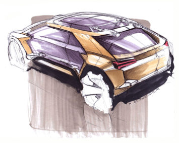 Lamborghini Zubron Concept Design Sketches