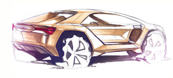 Lamborghini Zubron Concept Design Sketches