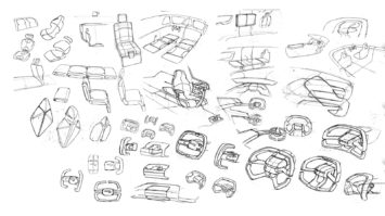 Land Rover Far Above Far Beyond by Dominik Krug Interior Design Sketches