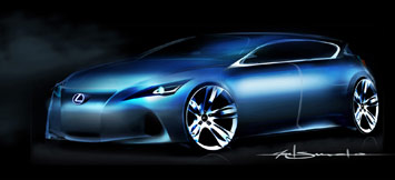 Lexus LF Ch Concept Design Sketch