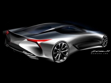 Lexus LF-LC Concept Design Sketch