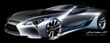 Lexus LF-LC Concept Design Sketch by Edward Lee