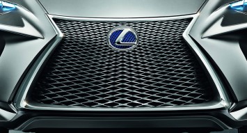 Lexus LF-NX Concept - Front Spindle Grille Design Detail
