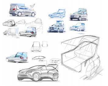 Lexus RX 450h Popemobile Concept - Design Sketches