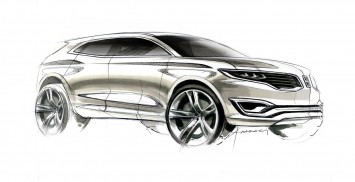 Lincoln MKX Concept - Pen and markers Design Sketch by Andrea di Buduo