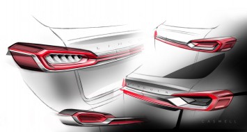 Lincoln MKX Concept - Tail Lamp ideation design sketches