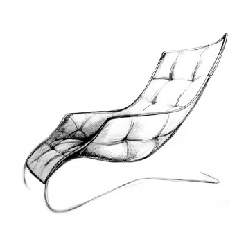 Lounge Chair by Maserati and Zanotta - Design Sketch