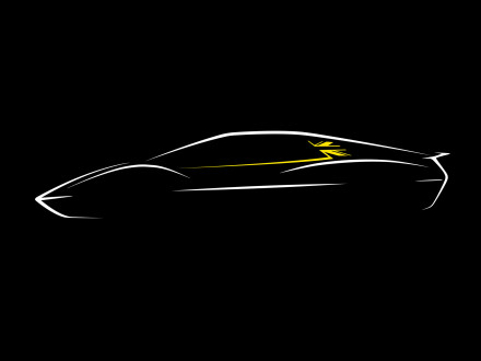 Lotus EV sports car sketch preview