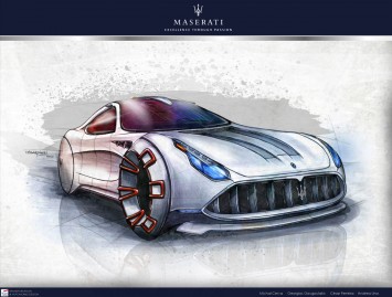 Maserati GranTurismo Concept 2020 Design Sketch