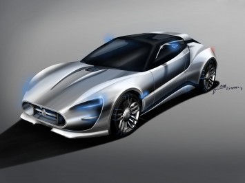 Maserati GT Garbin Concept Design Sketch