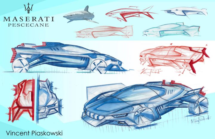 Maserati Pescecane Concept by Vincent Piaskowski