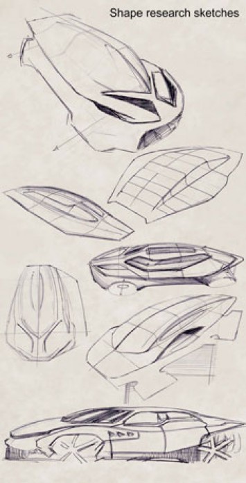 Maserati Quattroporte Concept Design Sketch