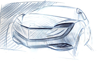 Mazda Hakaze design sketch