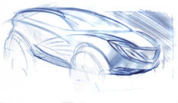 Mazda Hakaze design sketch