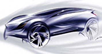 Mazda Kazamai Design sketch