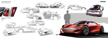 Mazda Kei Car Concept Design Sketches by Alireza Saeedi