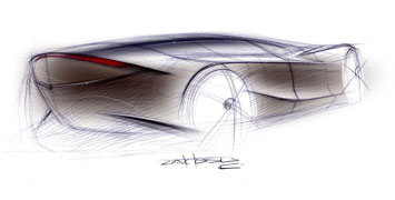 Mazda Nagare design sketch