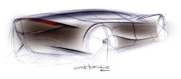 Mazda Nagare design sketch