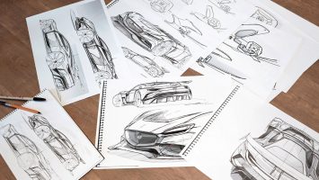 Mazda RX Vision GT3 Concept Design Sketches