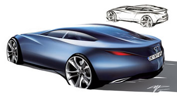 Mazda Shinari Concept Design Sketch