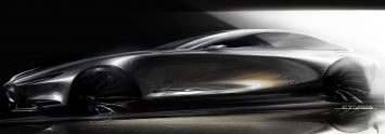 Mazda Vision Coupe Concept Design Sketch Render