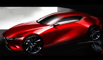 Mazda3 Hatchback Design Sketch Render