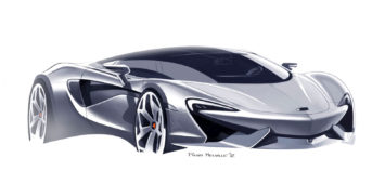 McLaren 570S Design Sketch by Rob Melville