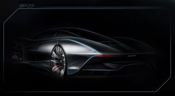 McLaren BP23 Hyper GT Preview Design Sketch Rear end