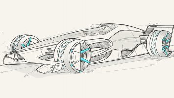McLaren MCLExtreme 2050 Concept Design Sketch