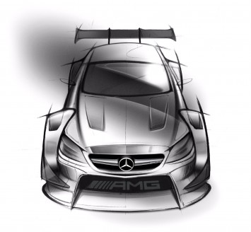 Mercedes-AMG C 63 DTM 2016 race car Design Sketch