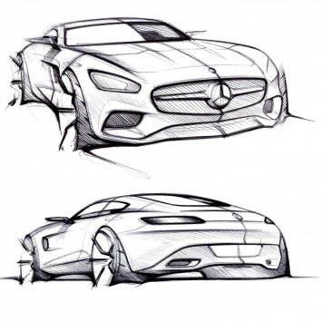 Mercedes-AMG GT - Design Sketches