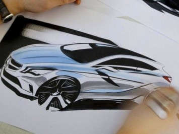 Mercedes-Benz A Class design sketch