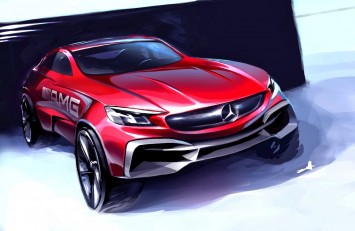 Mercedes-Benz AMG Concept Design Sketch by Zac Wang Design