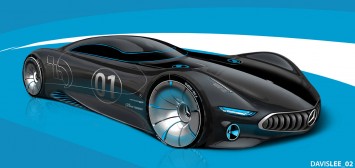 Mercedes-Benz AMG Gran Turismo Concept Design Sketch by Davis Lee